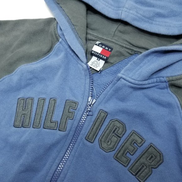 Tommy Hilfiger Jacket - Vintage - Medium - Blue Gr - Picture 7 of 12